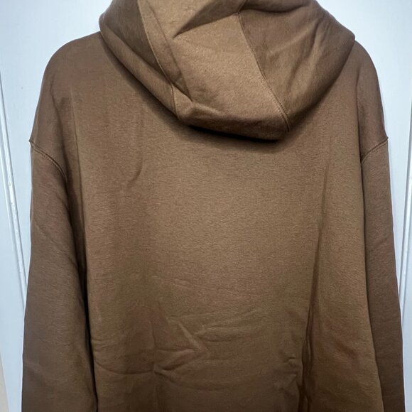 Big & Tall Men's Nike Club Pull-Over Fleece Hoodie 3XL/Mosswood Brown NWT - Picture 5 of 5